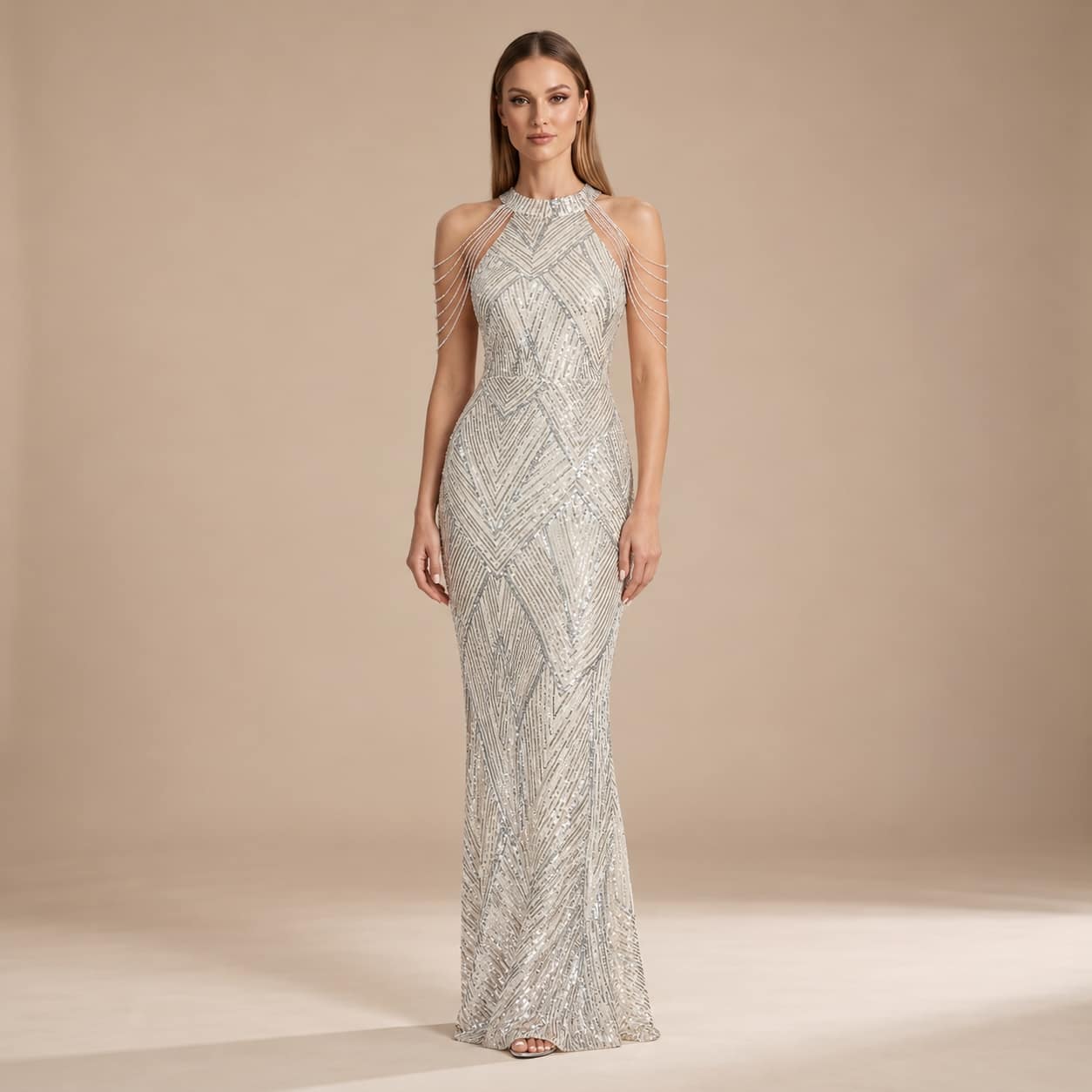 Elara Silver Embellished Gown (1)